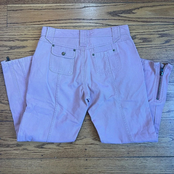 Marc Jacobs Vintage Y2K Cargo Pink Mid Rise Girly Cropped Corduroy Jeans A12 - Picture 4 of 4
